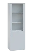 LE - 601 skříň léková prosklená, pravá, bílá